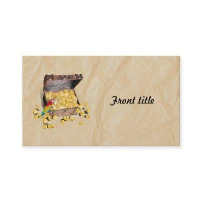 Pirate's Treasure Chest on Crinkle Paper