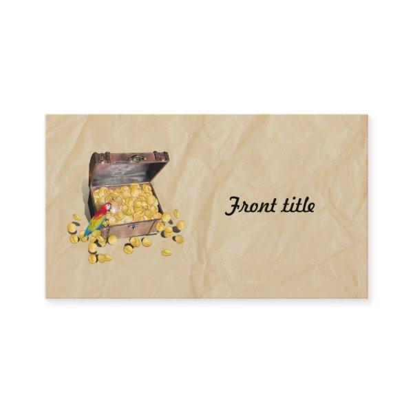 Pirate's Treasure Chest on Crinkle Paper