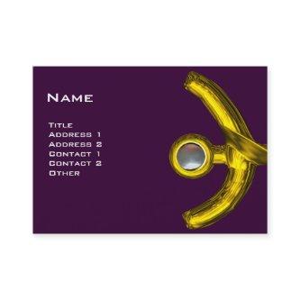 PISCES ABSTRACT, Pearl purple yellow pink grey