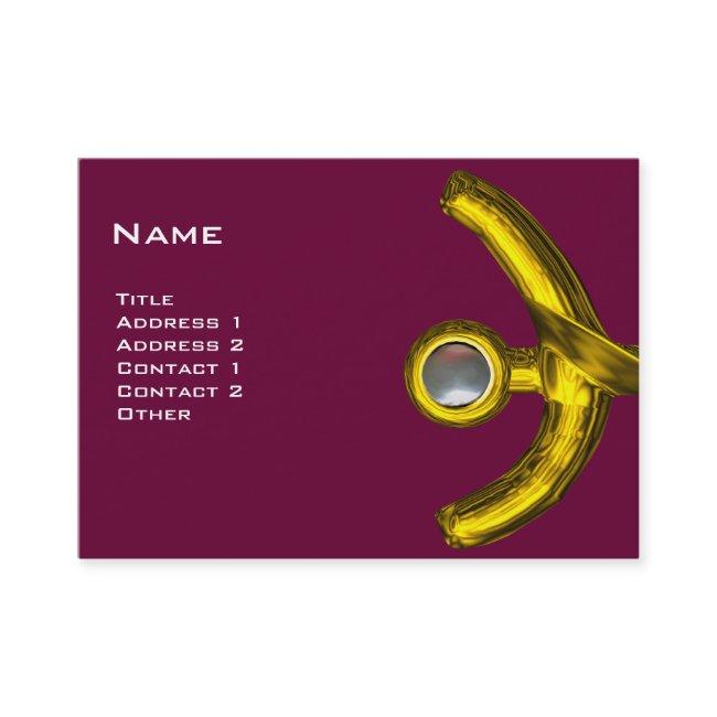 PISCES ABSTRACT, Pearl purple yellow pink grey