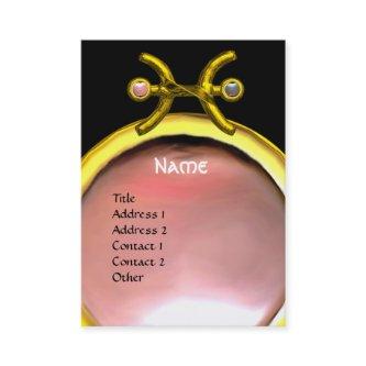 PISCES MONOGRAM, Pearl black yellow pink grey