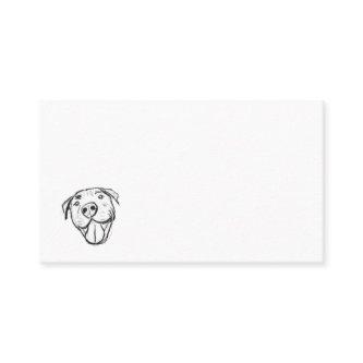 pitbull drawing simple dog lovers black white