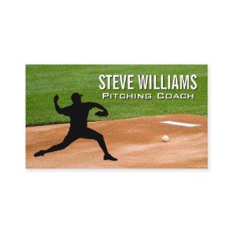 Pitching Mound | Pitcher Throwing Ball Logo