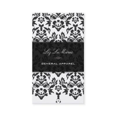 PixDezines Black+White Haute Coutour Damask