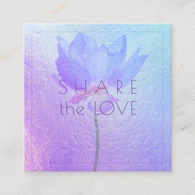 PixDezines Blue Lotus Share the Love Square