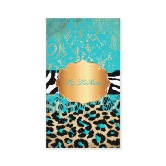 PixDezines blue vintage lace+leopard+zebra