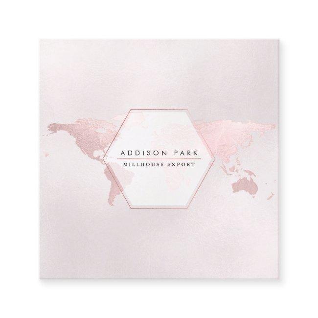 PixDezines going global/blush gold map export Square