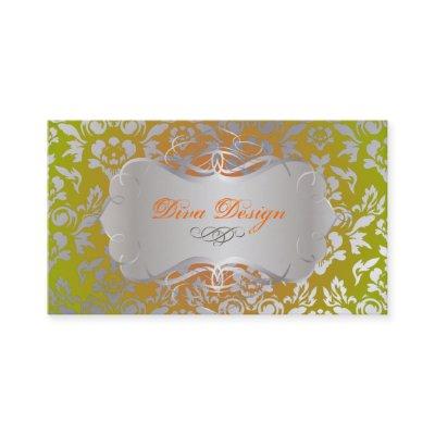 PixDezines Haute Coutour Damask, Faux Silver