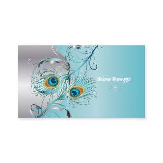 PixDezines peacock filigree+swirls/silver+blue ice