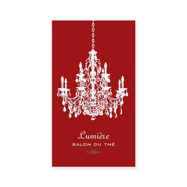 PixDezines Red+White Chandelier/DIY background