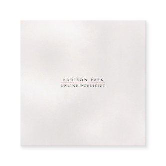 PixDezines Simple Elegant, Pearly White Square