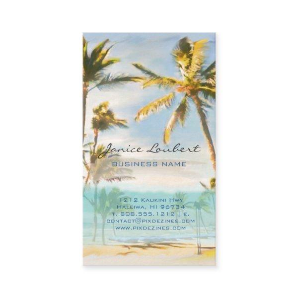 PixDezines vintage hawaiian beach scene