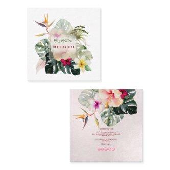 PixDezines Watercolor Elegant Tropical Paradise Square