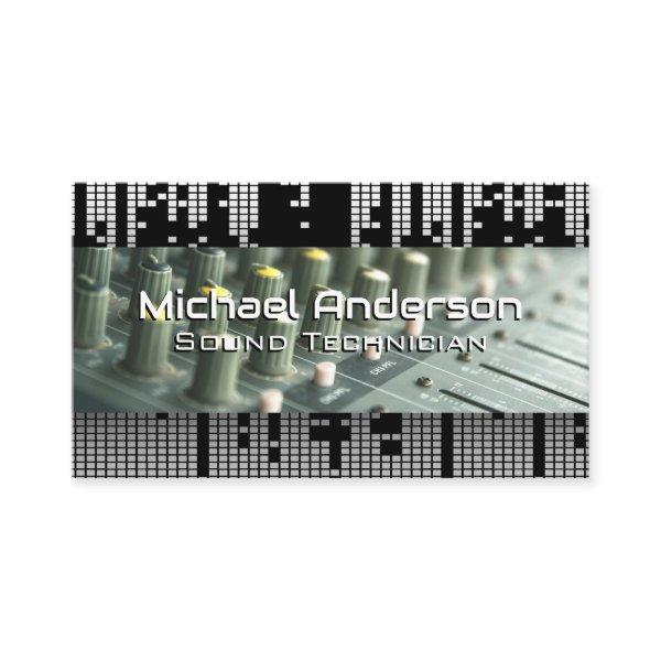 Pixel Sound Bar Background | Sound Mixer