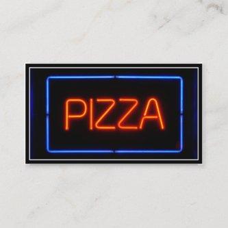 PIZZA Blue & Red Neon Sign