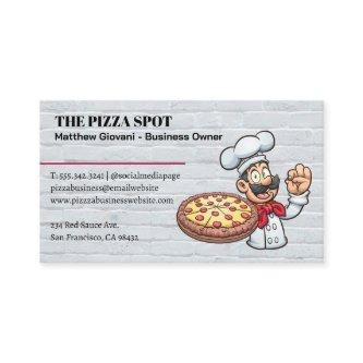 Pizza Chef Holding Pie