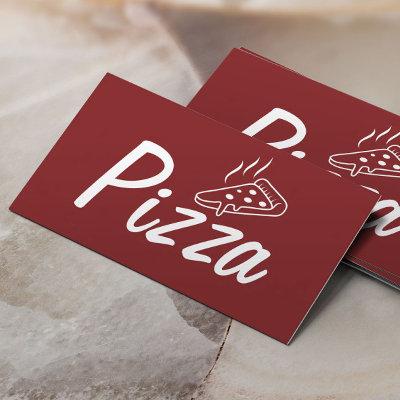 Pizza Pasta Restaurant Chef Plain Red