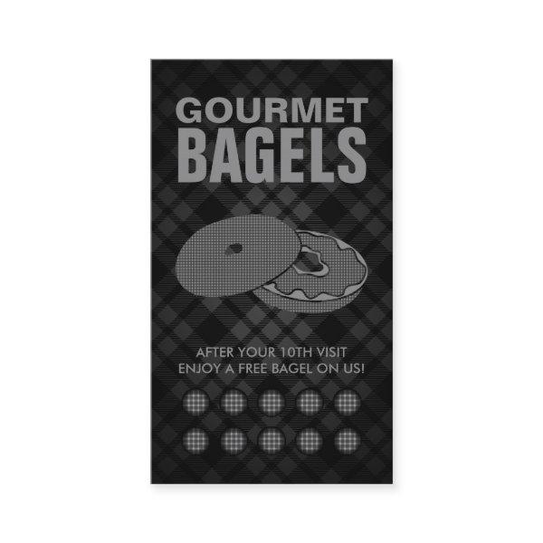 plaid bagels punch card