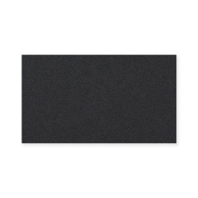 Plain 3.5" x 2" Premium 130lb Black