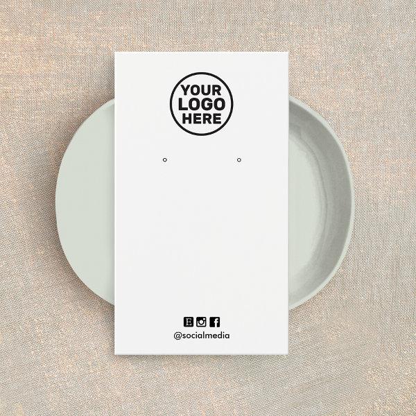 Plain Add Logo Any Color Earring Display Card