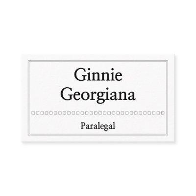 Plain and Clean Paralegal