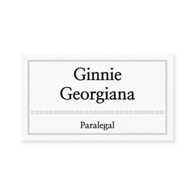 Plain and Clean Paralegal