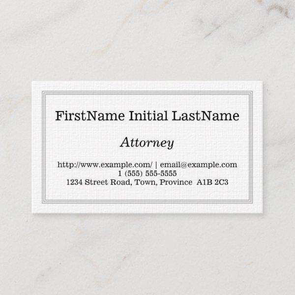 Plain and Customizable Attorney