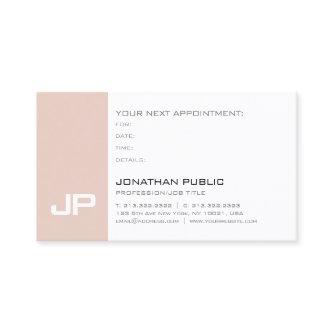 Plain Appointment Reminder Modern Elegant Trendy