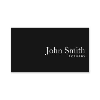 Plain Black QR Code Minimalist Actuary