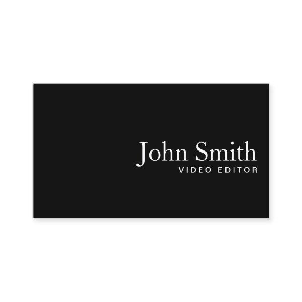 Plain Black QR Code Video Editor