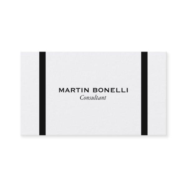 Plain Black White Border Standard