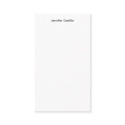 Plain Black White Minimalist Modern Enclosure Card