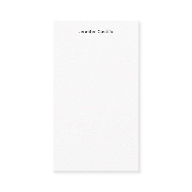 Plain Black White Minimalist Modern Enclosure Card