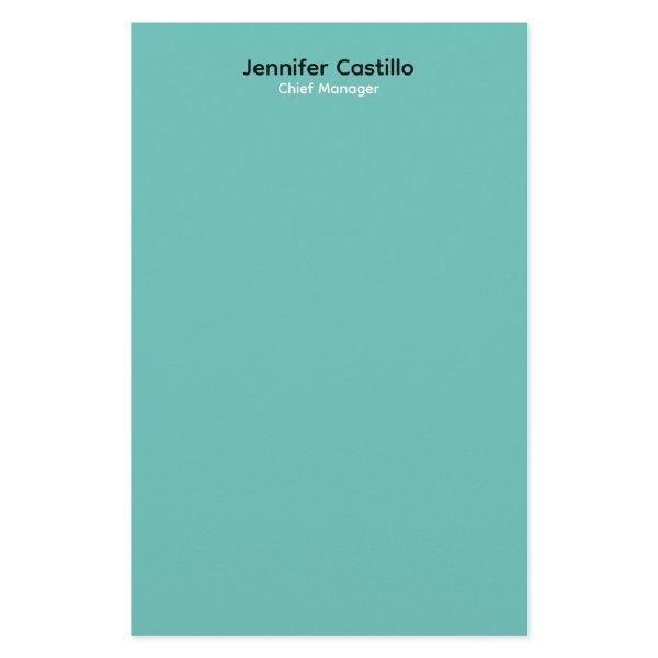 Plain Blue Black White Minimalist Modern Stationery