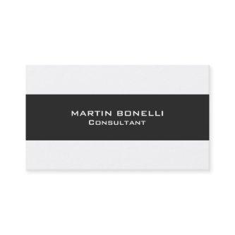 Plain Clean Dark Grey White Standard