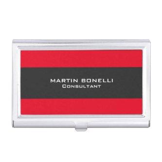 Plain Clean Red Grey Stripe Standard   Case