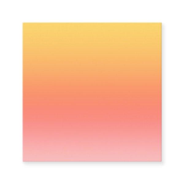 Plain colors - Yellow to Misty Pink ombre Square