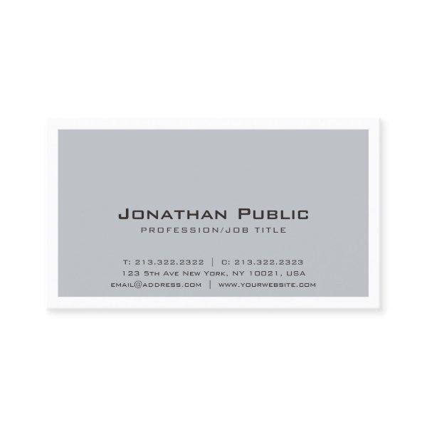 Plain Creative Grey White Design Modern Elegant