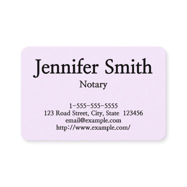Plain & Customizable Notary