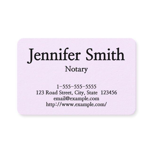 Plain & Customizable Notary