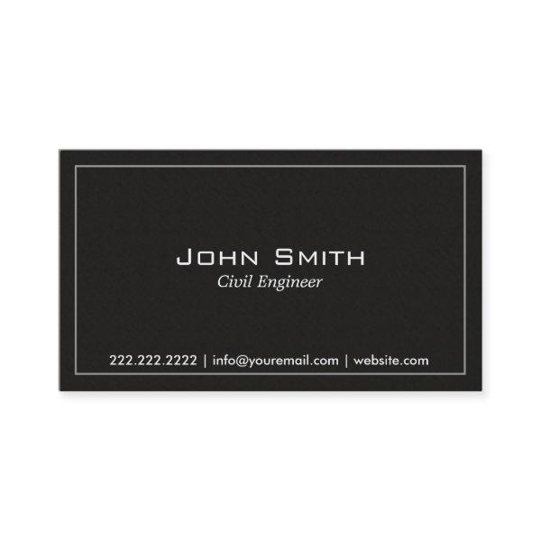 Plain Dark Civil Engineer