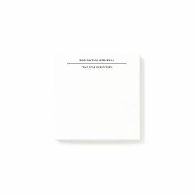 Plain Elegant Attractive Minimalist Post-it Notes