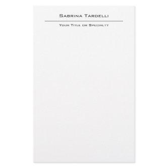 Plain Elegant Attractive Minimalist Stationery