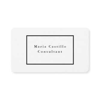 Plain Elegant Black & White Minimalist Design