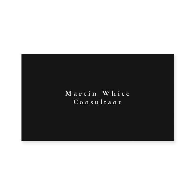 Plain Elegant Black White Professional Modern