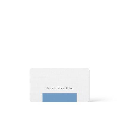 Plain Elegant Blue Grey White Minimalist Design