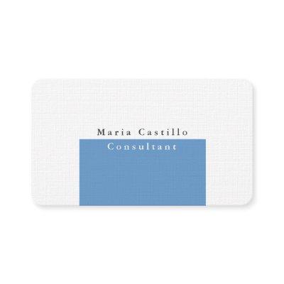 Plain Elegant Blue Grey White Minimalist Design