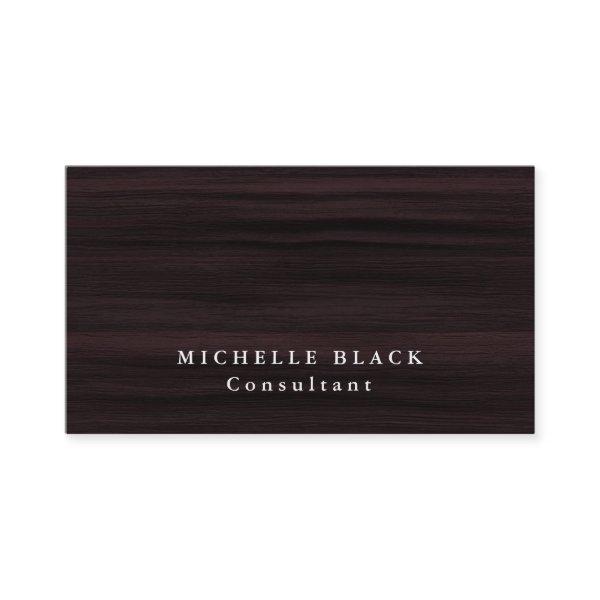 Plain Elegant Brown Wood Pattern Professional