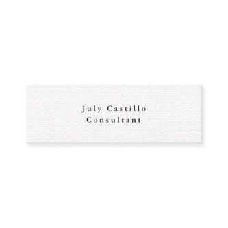 Plain Elegant Classical White Minimalist Design Mini