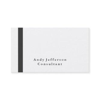 Plain Elegant Grey White Professional Modern